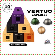 Nespresso Vertuo Coffee Capsules – 6 Flavors Available | 1 Box = 10 Capsules | Fresh