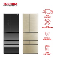 (Bulky) Toshiba 588L Multi Door Fridge GR-RM631WE-PGX/GR-RM631WE-PGX(A6)/GR-RM631WE-PGX(B1)