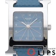 นาฬิกาผู้หญิง Hermes H Watch รุ่น HH1.210 พร้อมกล่องและใบรับประกัน ตัวเรือนสแตนเลส/สายหนัง สีน้ำเงิน