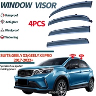 Suitable for Geely GX3 Window Rainproof Rainproof Sun Visor Rain Eyebrow Geely GX3 Window visors