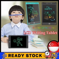 SG [READY STOCK] LCD Pad Writing Tablet 8.5/10/12 inch Drawing pad LCD Pad Electronic Tablet Board Electronic Tablet