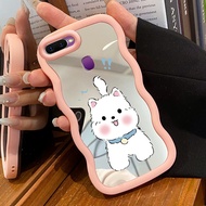 Casing HP For OPPO F9 F9 Pro Realme 2 Pro U1 Case dog furry Macaron Softcase Silicone Case Mirror Ke