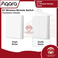 Aqara Wireless Remote Switch D1 (Single / Double Rocker) HS20042 / HS20043 (Require Aqara M2 Hub)