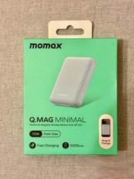 全新Momax Q.MAG Minimal 5000mAh 迷你磁吸行動電源 (藍色)power bank