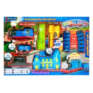 BIG SIZE รถไฟโทมัส STEAM TRAIN THOMAS & FRLENDS รถไฟโทมัสพ่นควัน 2 ขบวนใหญ่มาก รถไฟใส่ถ่าน มีเสียงมี