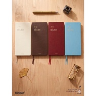 Kinbor Timeline Weekly Planner - Undated PU Leather Notebook with Hourly Schedule, Daily/Monthly/Yea