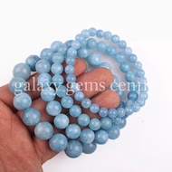 Blue Aquamarine Stone Bracelet natural Stone