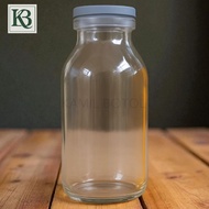 Botol Jus Botol Susu Kaca Botol Asi Kaca 100ml [ 10 Pcs  ]+ Tutup - Wadah ASI Perah Botol MPASI Bayi
