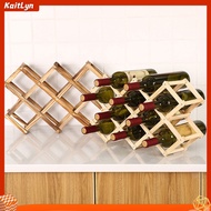 in stock <Kaitlyn> Creative Folding Red Wine Rack Wooden Durable Grape Liquor Holder Home Supply