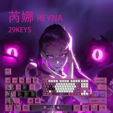 Reyna KEYCAPS New design Valorant keycaps 29KEYCAPS OEM Profile GAME Keycaps for mechanical keyboard