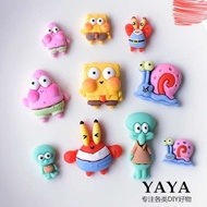 jibbitz set crocs charm Crocs Hole Shoes Cartoon SpongeBob SquarePants Shoe Buckle Resin Shoes Decor
