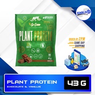 NPL Plant Protein (Sachet 1x 43g), Protein, Supplement, Supports a Vegan lifestyle, Stevia.