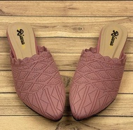 SANDAL WANITA SELOP RAJUT/SEPATU FLATSHOES WANITA KEKINIAN UPPER RAJUT/CODSANDAL WANITA SELOP RAJUT
