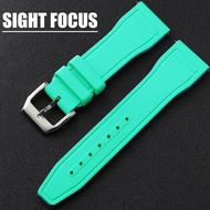 20mm 21mm 22mm FKM Rubber Watch Band for IWC Pilots Rolex Watch Strap Tissot Longines Hamilton Tudor