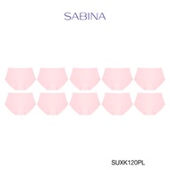 (แพ็ค 10 ชิ้น) Sabina กางเกงชั้นใน Seamless Fit รุ่น Soft Collection รหัส SUXK120 สีชมพูอ่อน
