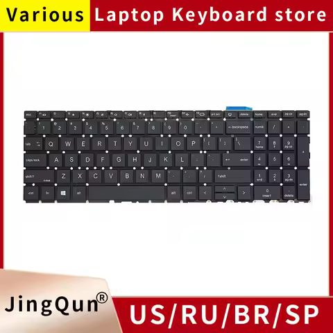 Original New US Russian Laptop Keyboard For HP ProBook 450 G8 455 G8 455R G8 650 G8 HSN-Q27C HSN-Q31