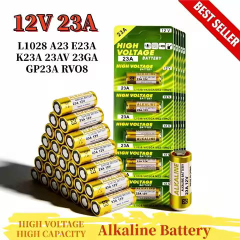 2-10PCS 23A 12V 58mAh Alkaline Battery L1028 A23 E23A K23A V23GA GP23A RV08 LRV08 for Remote Control