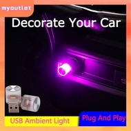 1PCS USB Ambient Light Car Interior Light Ambient Light Led Car Styling Decoration Atmosphere Light 