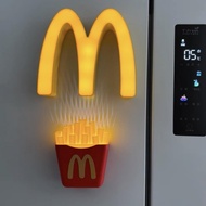 McDonald's Refrigerator Stickers Creative Projection French Fries Light Magnetic 3d Stereo M Night L