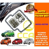 ATF Hyundai i10 Atos 1.1 Naza Suria Kia Picanto Suzuki Alto ATF Auto Transmission Filter Gasket Set 46321-02700 Gearbox