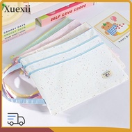 XUEXII Handbag, Three Layers A4/A5 File Bag, Cartoon Large Capacity Polka Dot Design Exam Papers Sto