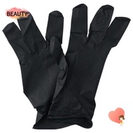BEAUTY 100pcs Nitrile Gloves, Rubber Black Mechanics Gloves, Wear-resistant Large 9.06in*3.86in Diamond Grip Latex Gloves Building Industry