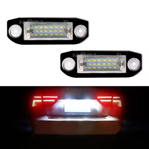 2x 18 LED Number License Plate Light For Volvo S40 S60 S80 V70 CX60 CX70 CX90 2006-2013 Led Lights C