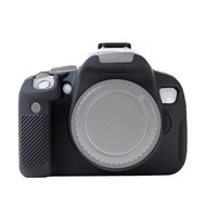 สำหรับ Canon EOS 600D เคสป้องกันซิลิโคนอ่อน (สีดำ) 【เพิ่มฟังก์ชัน】