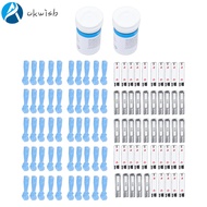 [okwish] Blood Glucose Test Strips Kit Blood Sugar Testing Strips Test Lancets Diabetic Monitor Acce