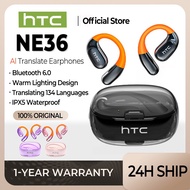 HTC NE36 AI Translator Earbud Wireless Bluetooth 6.0 Earphone Smart Real-Time Translation