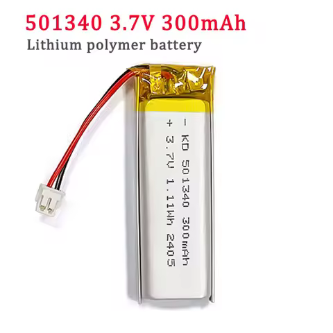 3.7V Lithium Battery 501340 300mAh Rechargeable Polymer Batteries for TWS Bluetooth Headset Beauty I