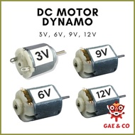 ◱ ﹊ ¤ DC Motor 3V, 6V, 9V, 12V (Dynamo)