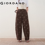 GIORDANO WOMEN Women Elastic Waist Casual Pants 18416807