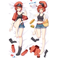 Hot Cells At Work Platelet Cosplay Dakimakura Pillow Case Hugging Body Anime Key Chain Mini Dakimaku
