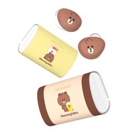 LINE FRIENDS MEETS thecoopidea BEANS+真無線藍牙入耳式耳機 - MINI BROWN