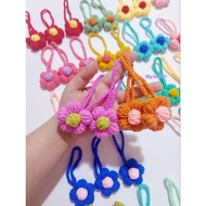Wool handbag keychain flower string