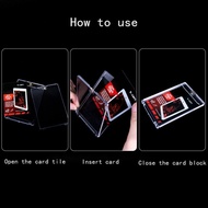 35PT Magnet Magnetic Card Holder Case 2pcs Tcg Sport Kpop Photocard Pokemon Mtg Acrylic Card Slab