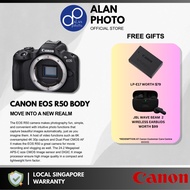 Canon EOS R50 r50 Mirrorless Camera Body | Canon Singapore Warranty