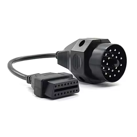 OBDII Adapter For BMW 20 Pin To OBD2 16 PIN Interface Connector- Diagnostic Cable For BMW E36 E39 E3