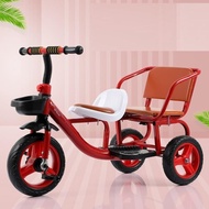 Cyclo bike - 2 large seats for children - 3-wheeled bicycle for children 2-6 years old