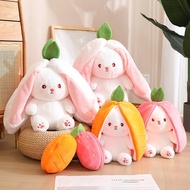 Strawberry Rabbit Plushie Rabbit Plush Toy Strawberry Bunny Plush Rabbit Pillow Patung Arnab Plushie
