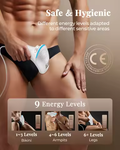 Haarlosy IPL Devices Hair Removal Laser Painless Hair Removal Device with HR/SC/RA, 9 Levels, 999,90