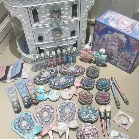 Flower Knows All In One Makeup Sets Gift Box Perfume Blush Cream Matte Lipstick Highlighter Full Kit