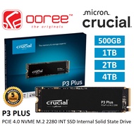 CRUCIAL INT SSD M.2 2280 P3 PLUS PCIE 4.0 NVME INTERNAL SOLID STATE DRIVE WITH MICRON ADVANCED 3D NA