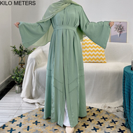 KILO METERS Abaya cardigan plain jubah Muslim abaya dress Muslimah robe women wear abayas