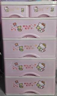 Hello Kitty 5層 粉紅色 收納櫃
