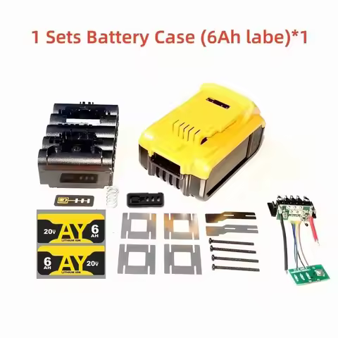 DCB200 DCB203 DCB205 Battery Case Parts for DeWalt 18V 20V Max Cordless Tool, 5.0Ah 6.0Ah Li-Ion Bat