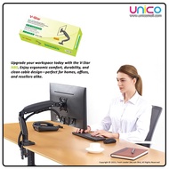 Ergonomic Flexi Adjustable Gas Spring Single Monitor Desk Arm TV Monitor Bracket 17"-30" inch