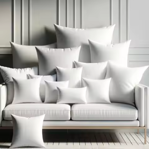 White Throw Pillow Insert 70x70cm 60x60cm 50x50cm 45x45cm 30x50cm 35x55cm 40x120cm 40x60cm Rectangle