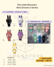 【全新/二手收藏正版現貨】 how2work the little monsters mini zimomo 2 mini zimomo 3 迷你zimomo 第二代 二代 Halo Cosmic 第